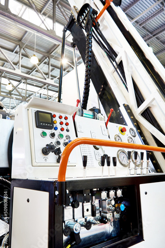 Control panel of hydraulic drilling rig