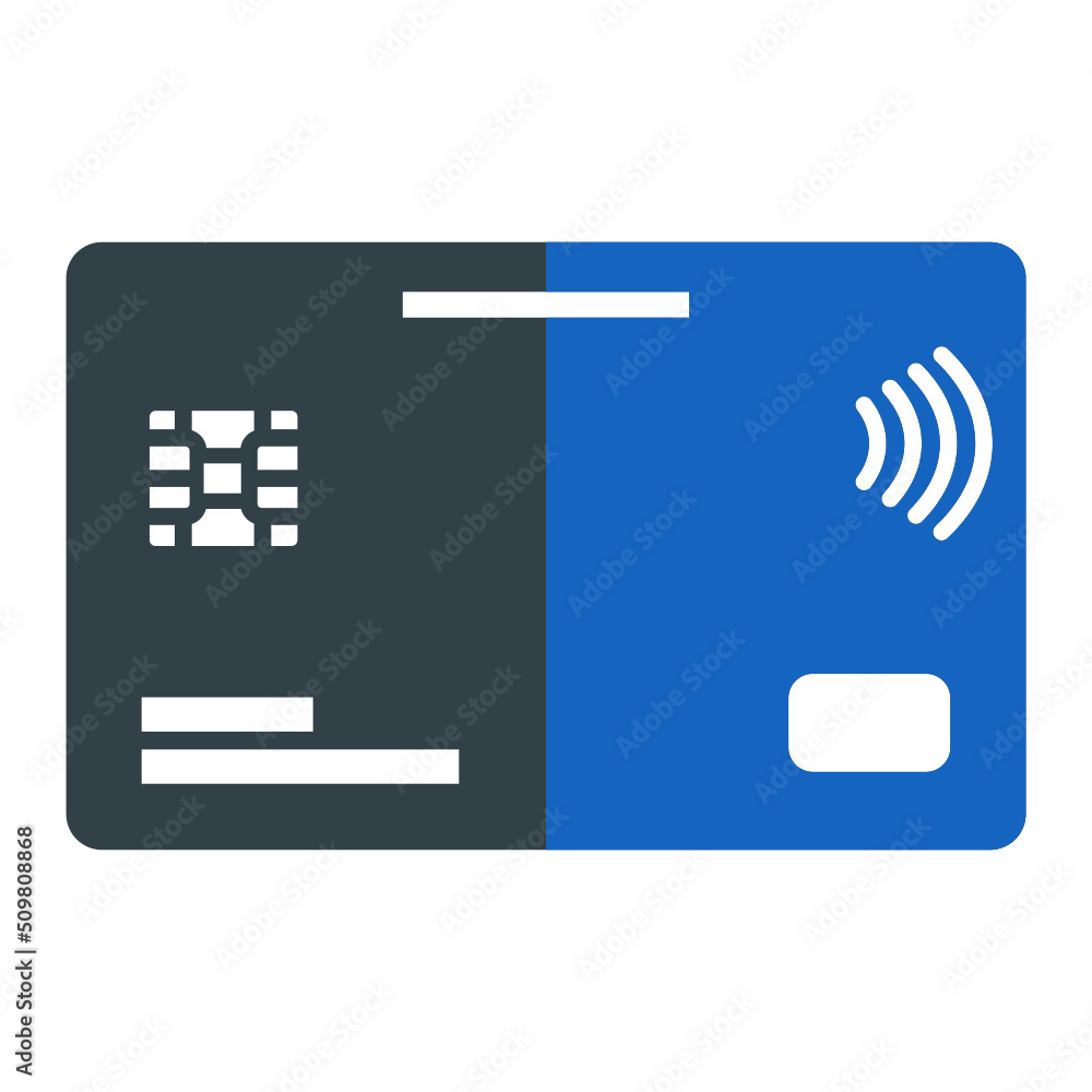 Credit Card Icon Design Stock Vector | Adobe Stock