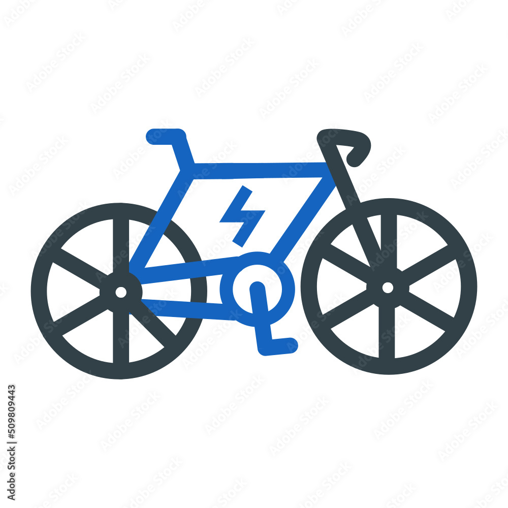 Electric Bicycle Icon Design