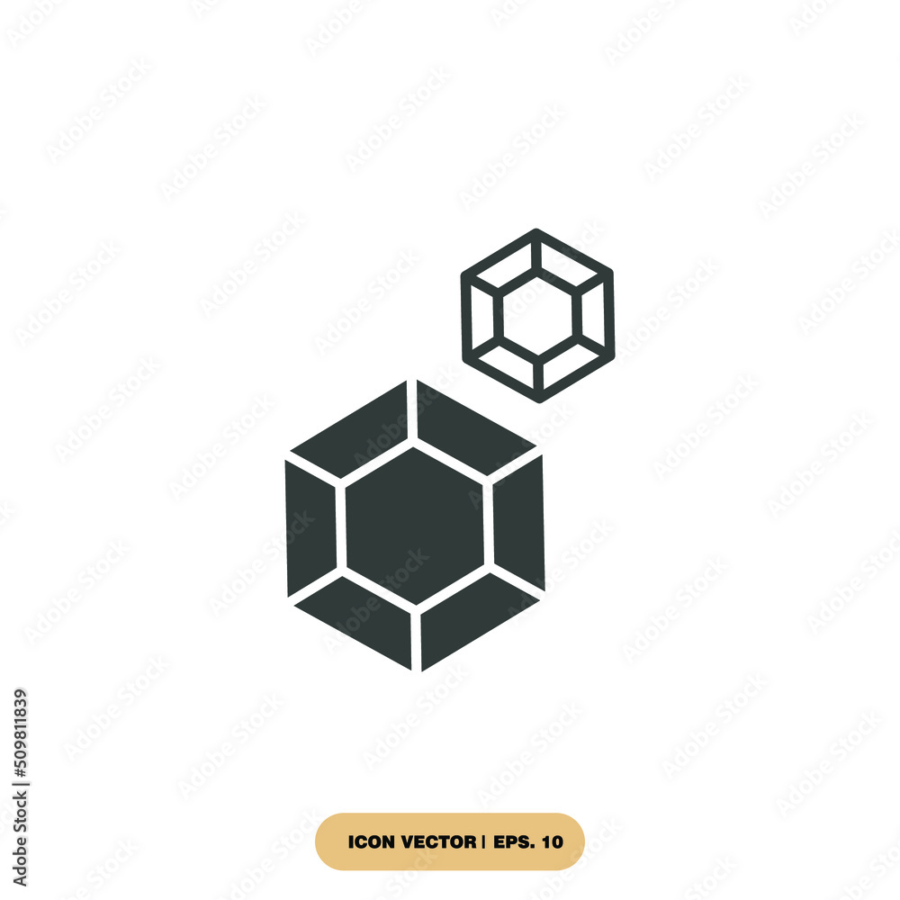 Crystal and gemstones icons symbol vector elements for infographic web Crystal and gemstones icons symbol vector elements for infographic web