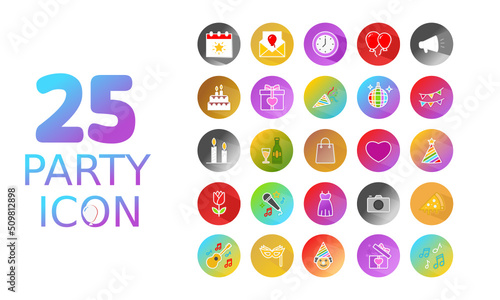 25 Party Icon