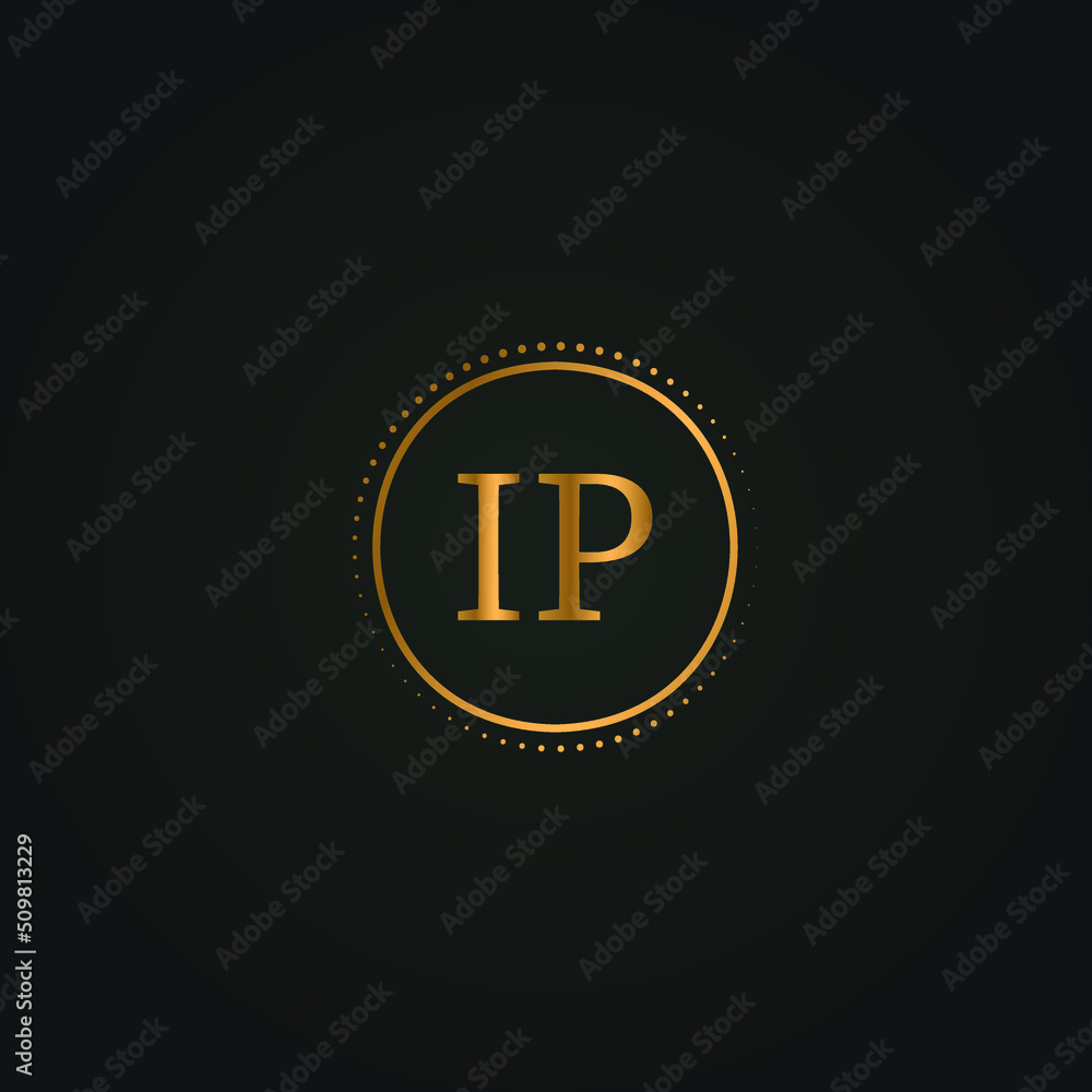 Ip Text/image IP letter design for logo and icon.IP monogram logo.vector illustration ...