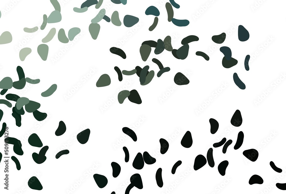 Light Green vector texture with random forms.