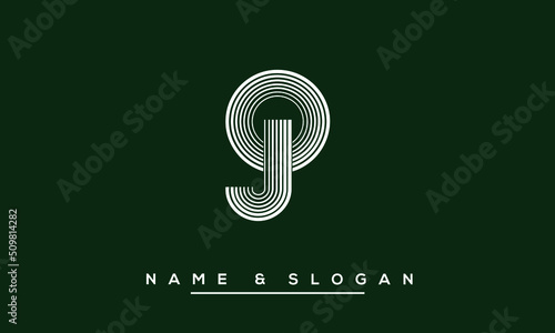 JO,  OJ,  J,  O   Abstract  Letters  Logo  Monogram