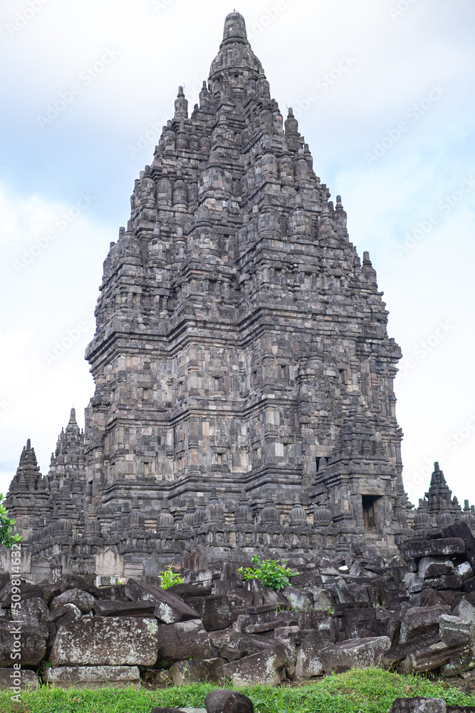 A complex of Hindu temple in Central Java A complex of Hindu temple in Central Java