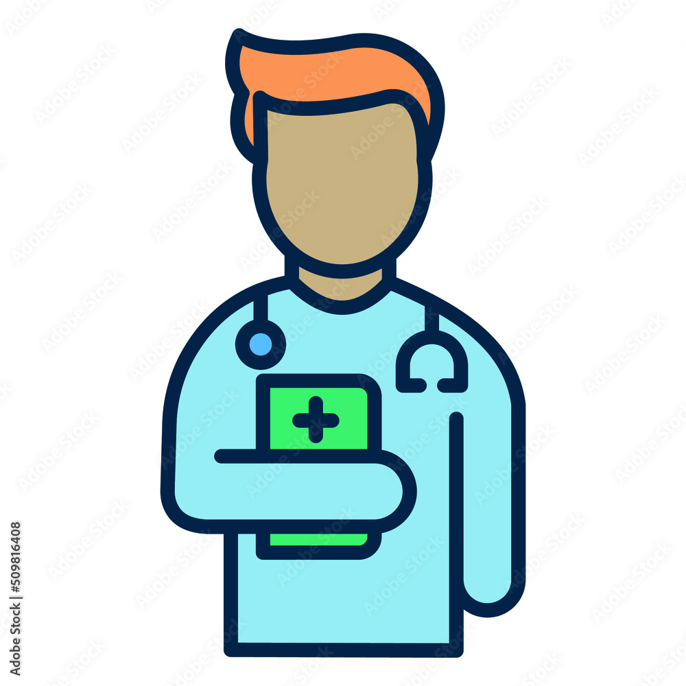 hospital doctor Vector icon which is suitable for commercial work and easily modify or edit it

