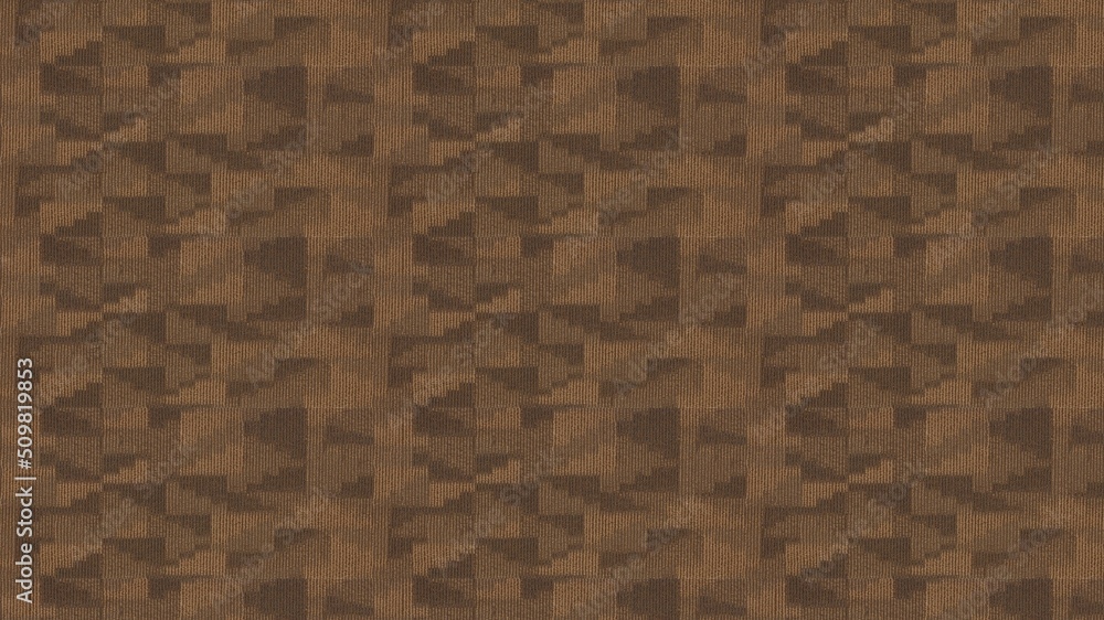 Fototapeta premium Brown Hotel Carpet Texture. Towel pattern. 3d rendering.