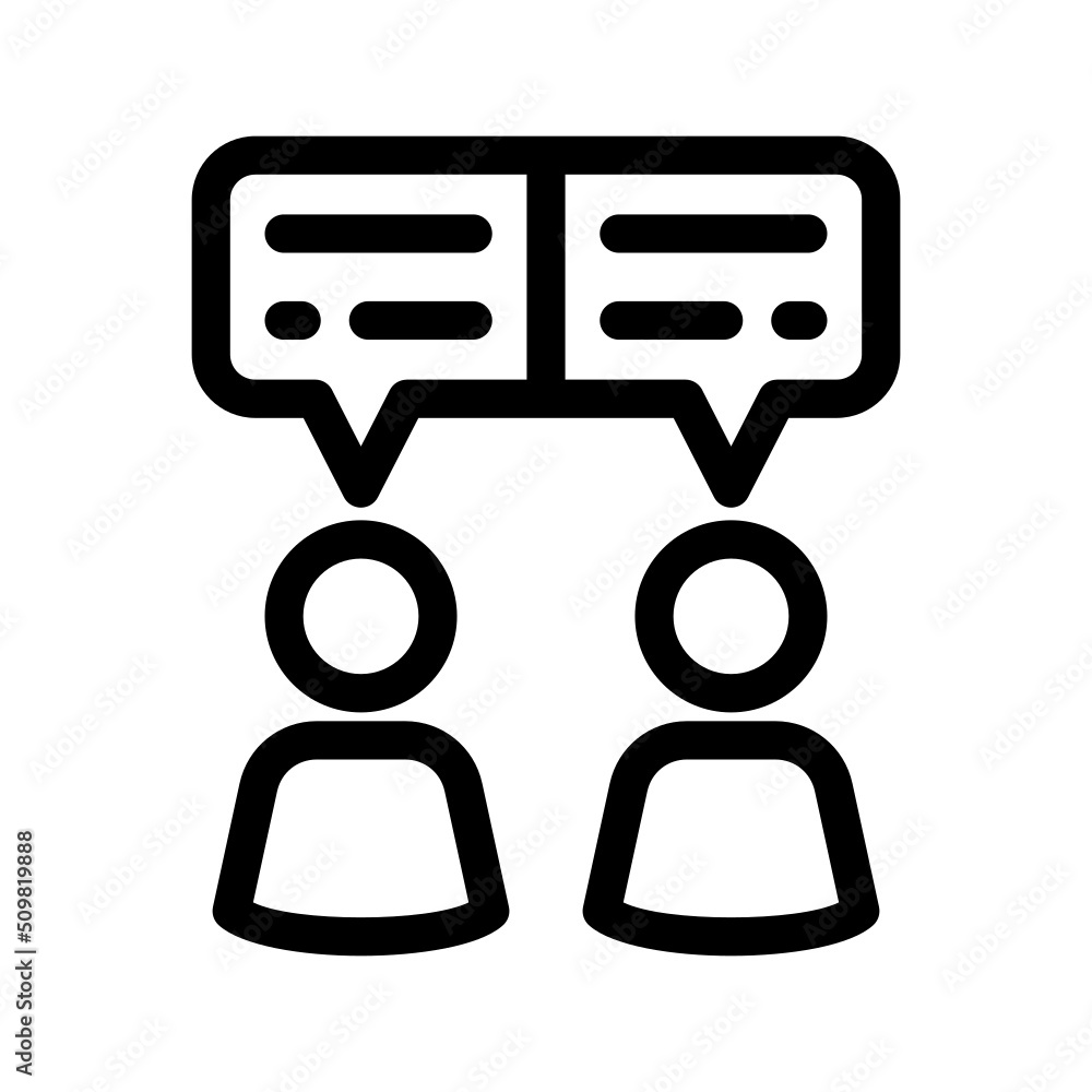 Conversation Icon Vector Symbol Design Illustration Conversation Icon Vector Symbol Design Illustration