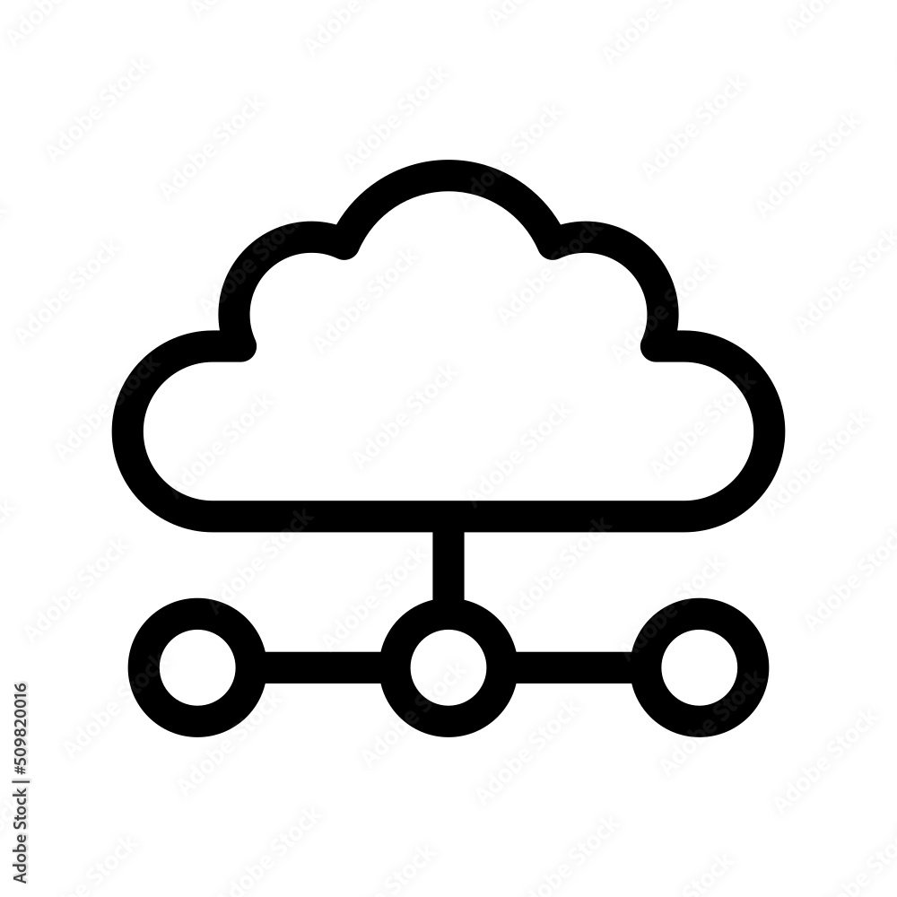 Cloud Network Icon Vector Symbol Design Illustration Cloud Network Icon Vector Symbol Design Illustration