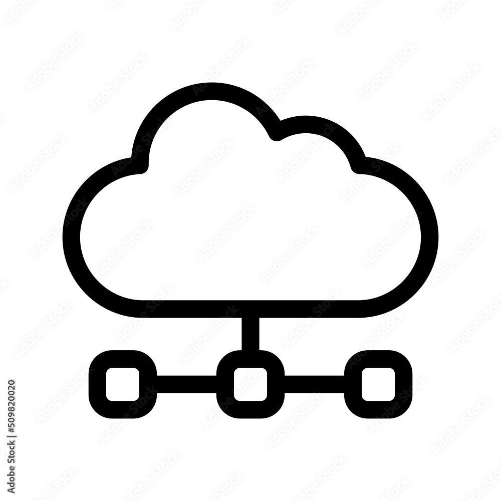 Cloud Network Icon Vector Symbol Design Illustration Cloud Network Icon Vector Symbol Design Illustration