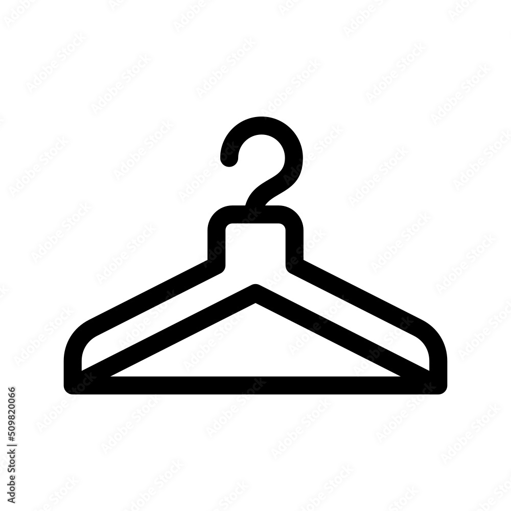 Clothes Hanger Icon Vector Symbol Design Illustration Clothes Hanger Icon Vector Symbol Design Illustration