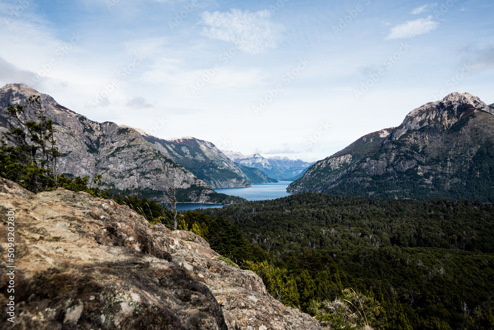 Andes mountain range from the top of Llao Llao hill, Bariloche, Patagonia, Argentina Andes mountain range from the top of Llao Llao hill, Bariloche, Patagonia, Argentina