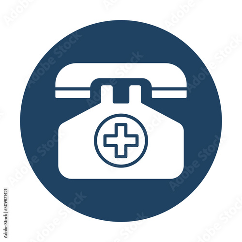 emergency call Vector icon which is suitable for commercial work and easily modify or edit it   © BinikSol
