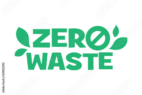Zero waste vector icon stamp badge