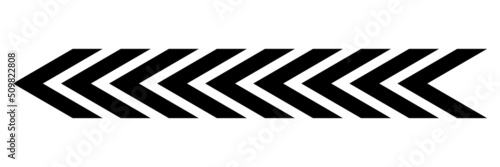 Arrow chevron symbol. Black arrows symbols set. Blend effect. Vector isolated on white.