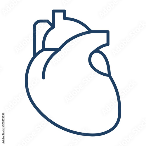 Human Heart Vector icon which is suitable for commercial work and easily modify or edit it


