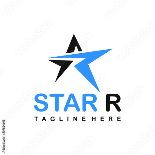 star r logo design creative 