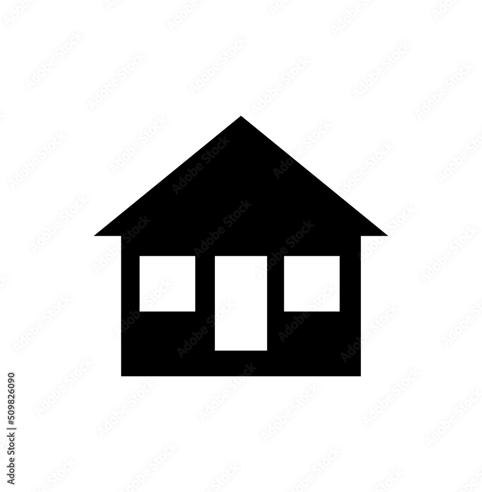 Home vector icon. Simple vector house icon.
