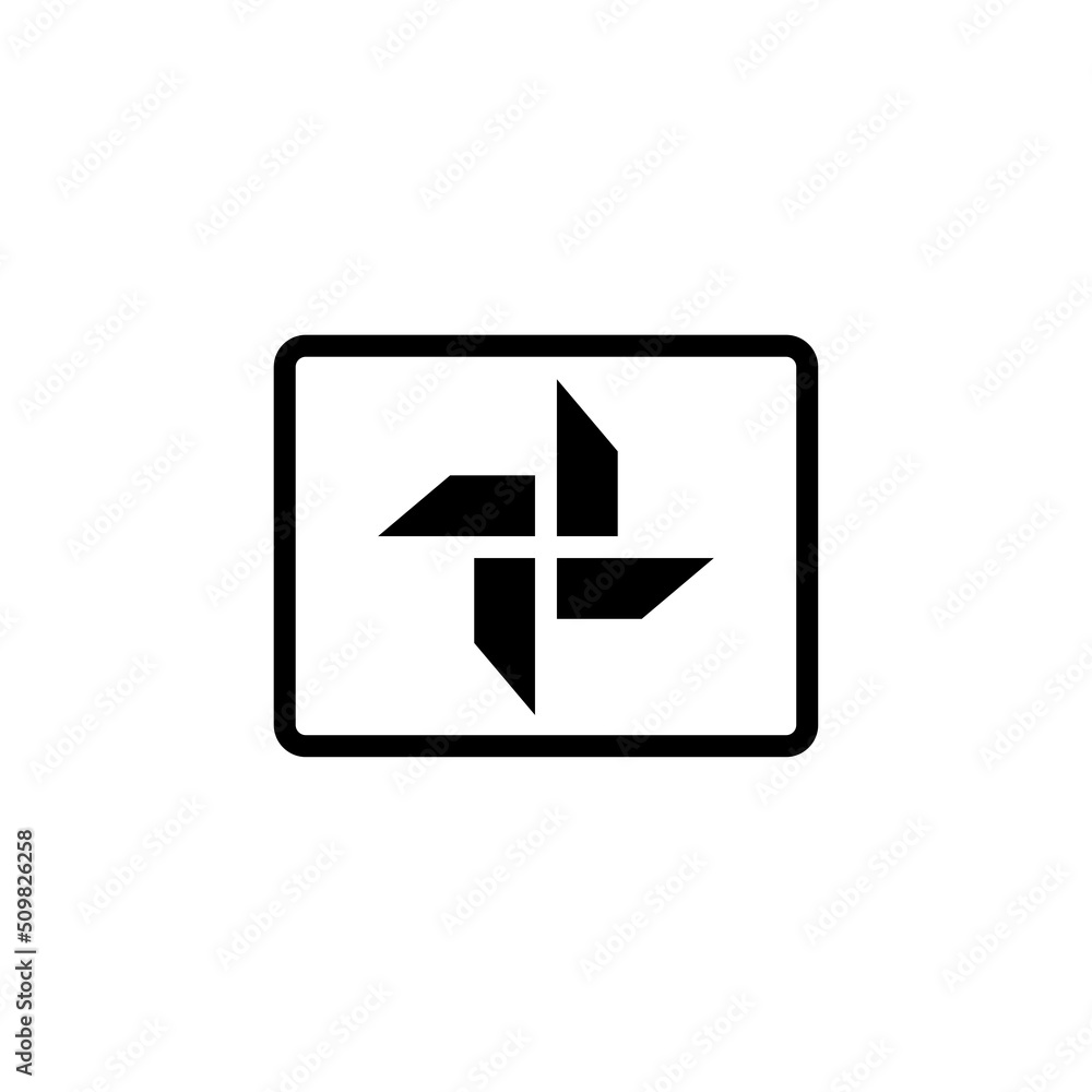 Gallery Icon Sign Vector Isolated on White Artboard Gallery Icon Sign Vector Isolated on White Artboard
