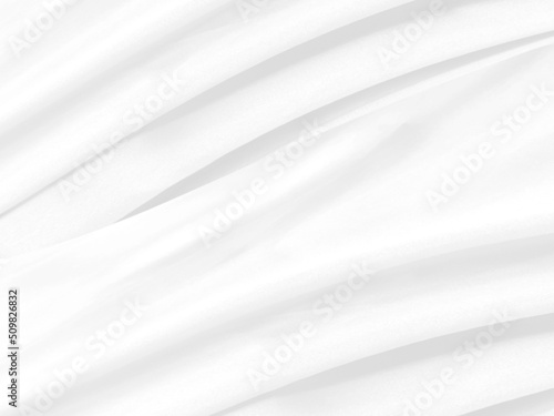 Abstract white fabric texture background.White cloth background abstract with soft waves.
