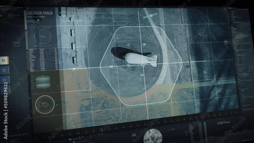 Army Aerostat Target Location Track Via Satellite Surveillance System