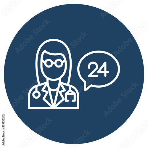 Doctor Care Vector icon which is suitable for commercial work and easily modify or edit it