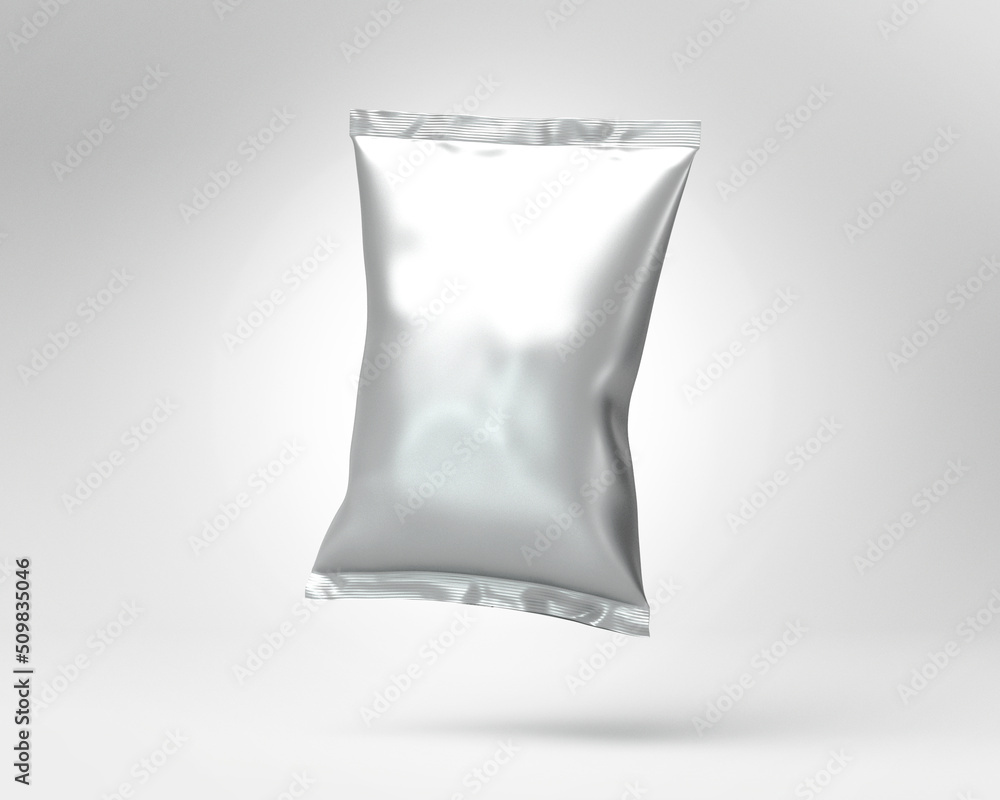 Snacks Packing isolated. Front and back view. 3D Rendering Snacks Packing isolated. Front and back view. 3D Rendering