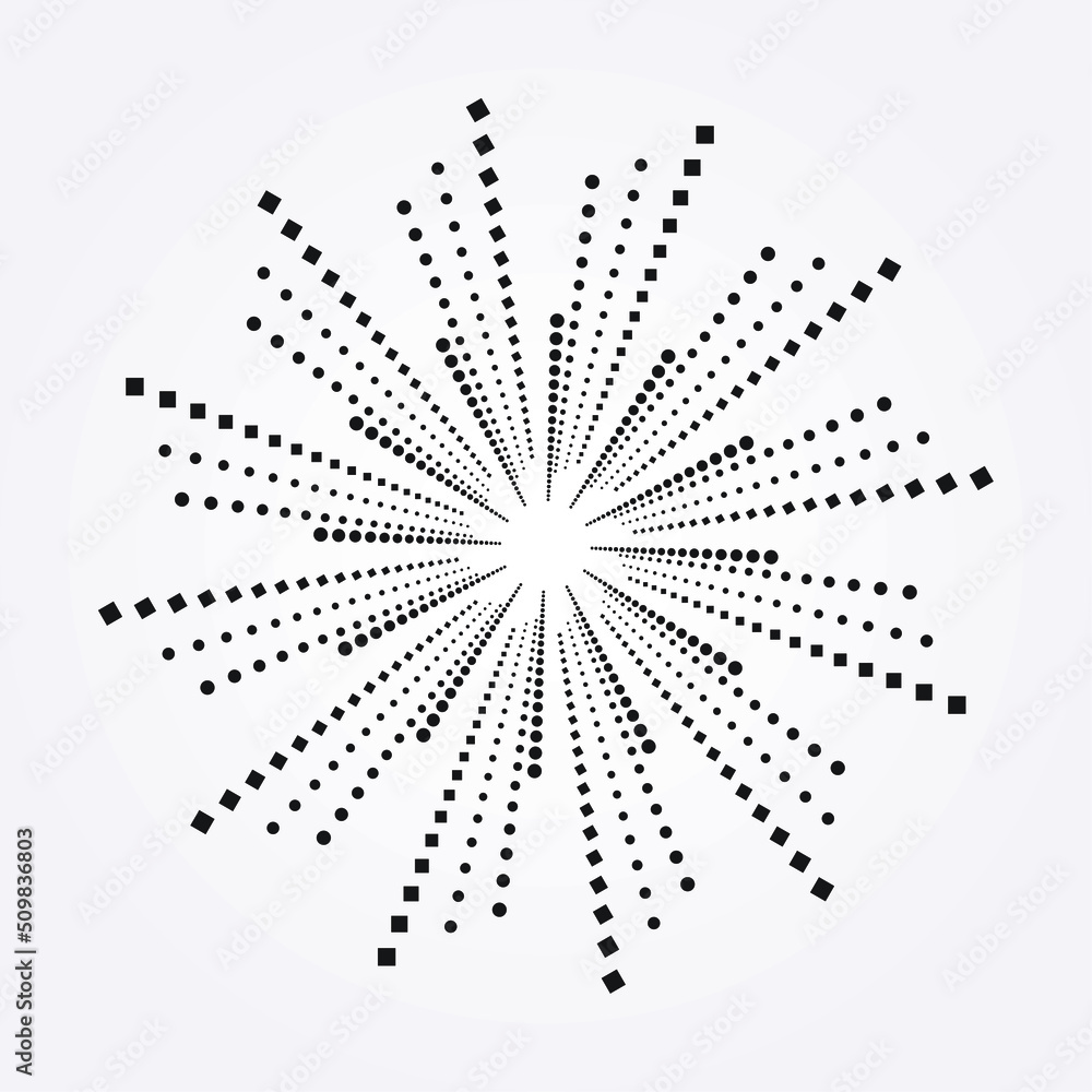 Abstract swirl halftone background. Abstract concentric circular pattern with dots. Halftone design element for multipurpose use. Abstract swirl halftone background. Abstract concentric circular pattern with dots. Halftone design element for multipurpose use.
