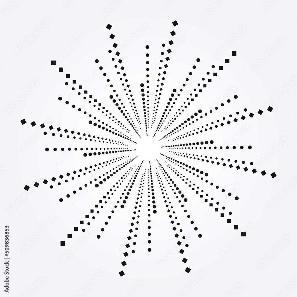 Halftone dots in circle form. Round halftone logo. Vector dotted frame design. Design element. Halftone dots in circle form. Round halftone logo. Vector dotted frame design. Design element.