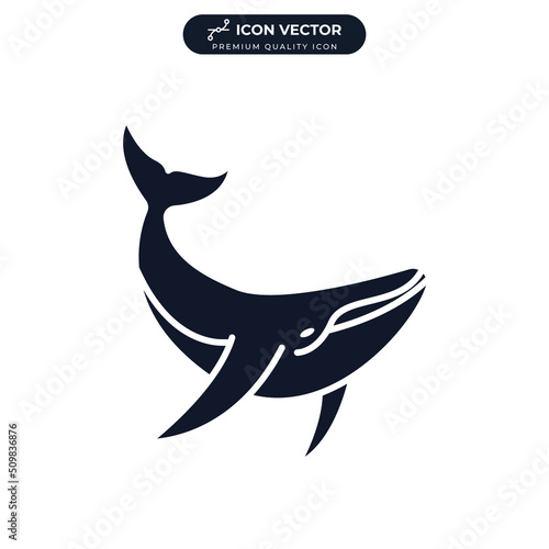 whale icon symbol template for graphic and web design collection logo vector illustration