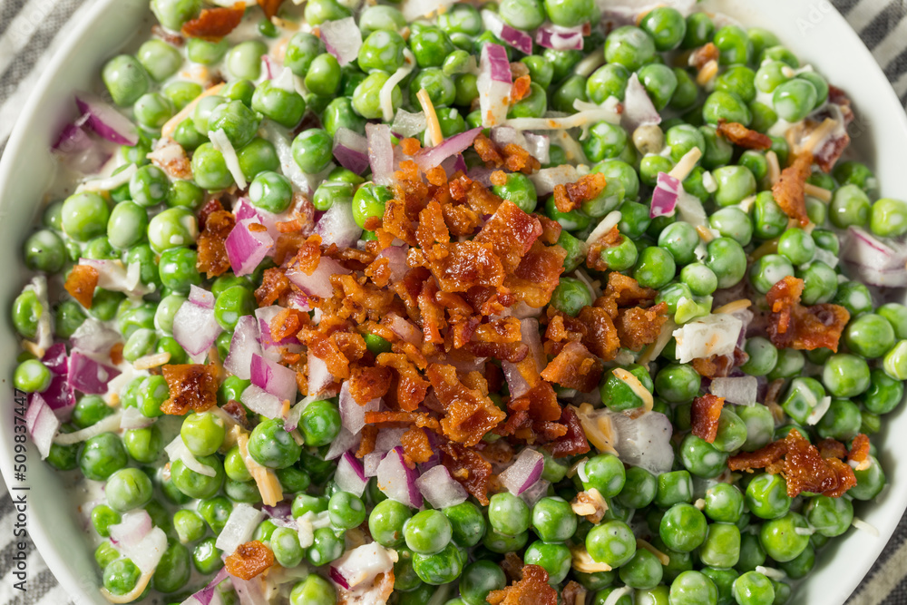Homemade Summer Bacon Pea Salad Homemade Summer Bacon Pea Salad