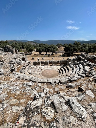 Iasus or Iassus was a Greek city in ancient Caria located on the Gulf of Iasos (now called the Gulf of Güllük), opposite the modern town of Güllük, Turkey. photo