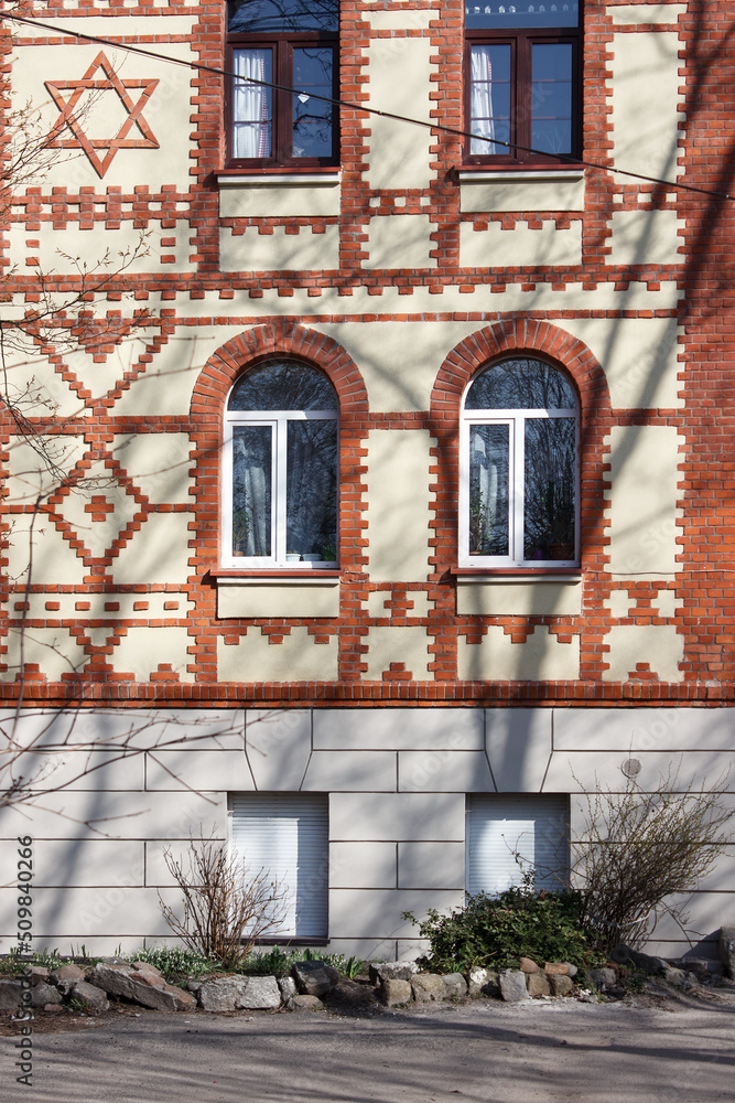 modern plastic windows in the wall of the house modern plastic windows in the wall of the house