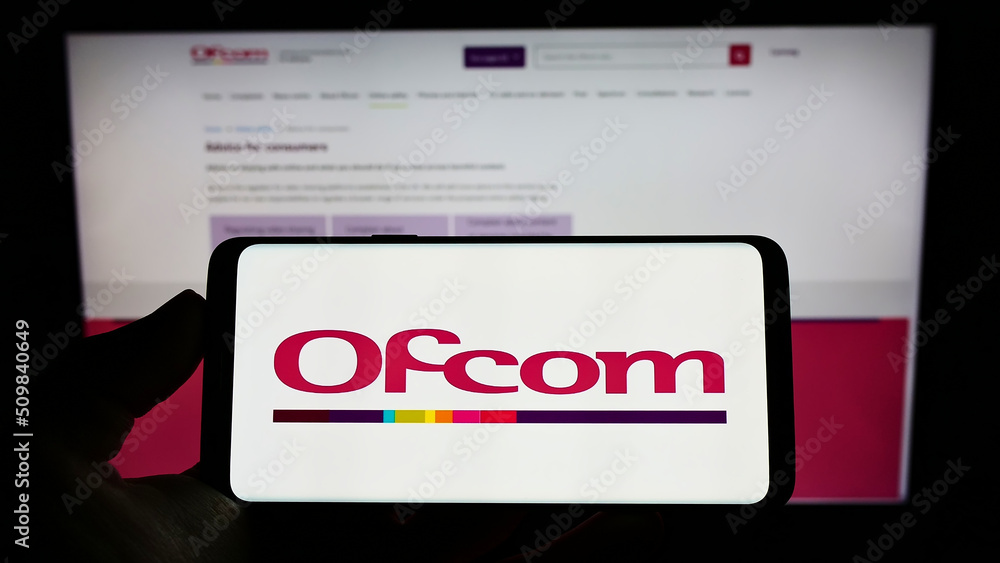 Stuttgart, Germany - 06-04-2022: Person holding cellphone with logo of ...