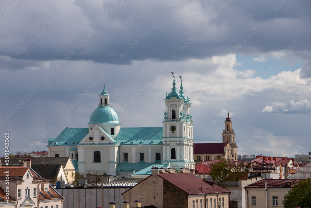 panorama of the city Grodno