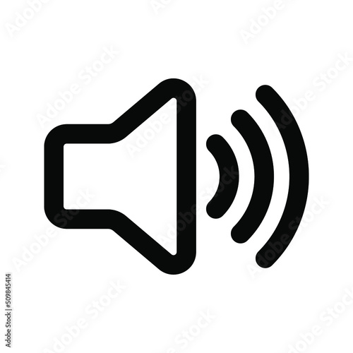 Sound icon. volume sign. vector illustration