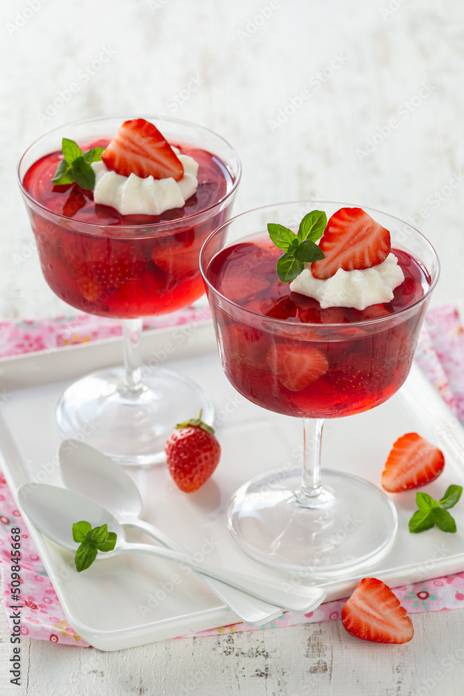strawberry jelly dessert strawberry jelly dessert