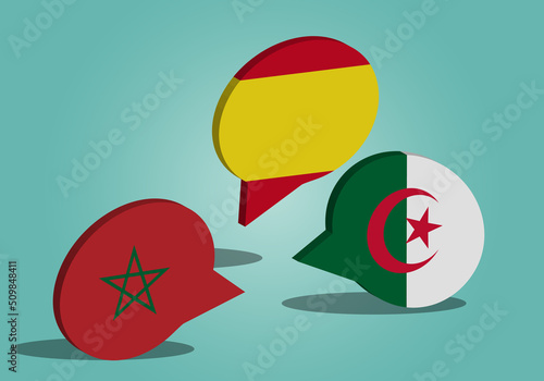 Diálogo entre España, Marruecos y Argelia. Relaciones diplomáticas entre España, Marruecos y Argelia