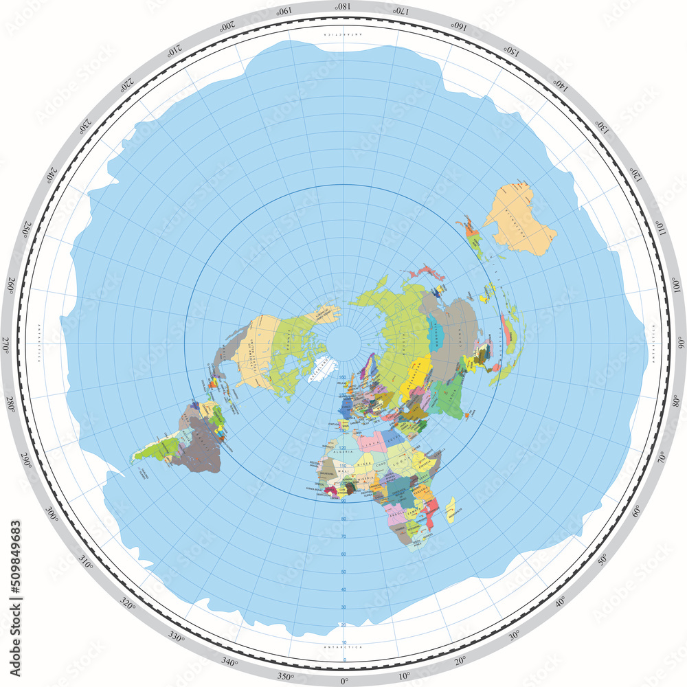 Flat Earth Map Flat Earth Map Wallpaper World Countries Political 