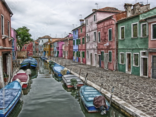 postcard from Burano Venice Italy