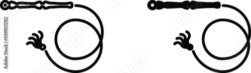 Riding Whip Icon , vector illustration