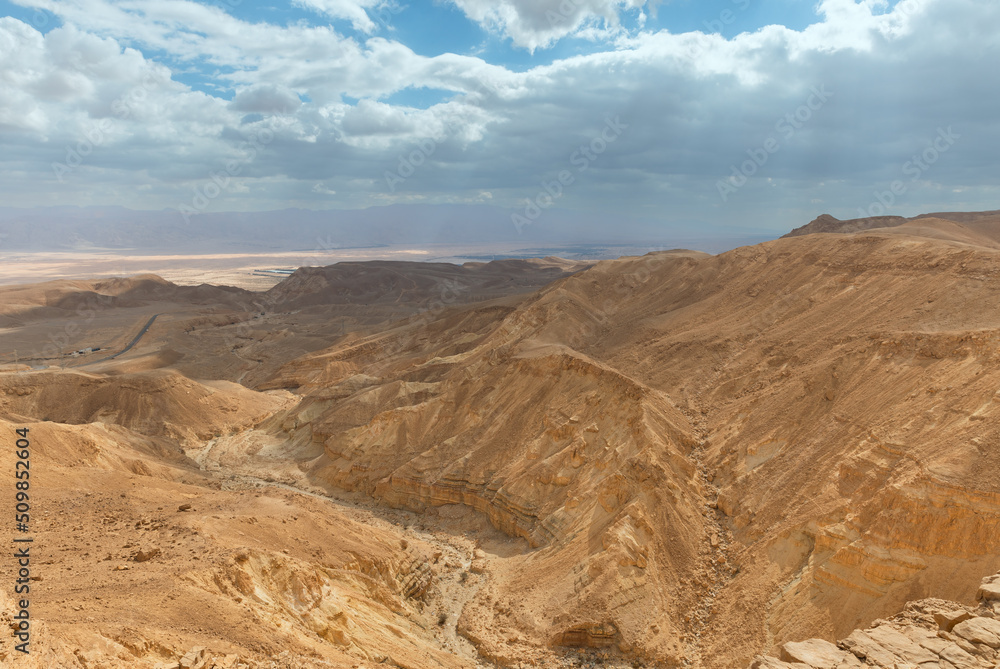 Naklejka premium mountains landscape in Arava desert Israel