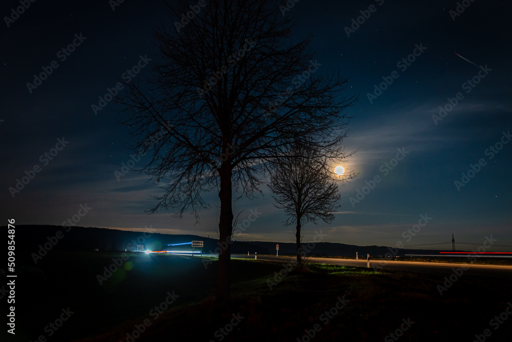 Langzeitbelichtung Atos bei Nacht Langzeitbelichtung Atos bei Nacht