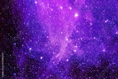 Fototapeta Naklejka Na Ścianę i Meble -  Bright purple space nebula. Elements of this image furnished by NASA