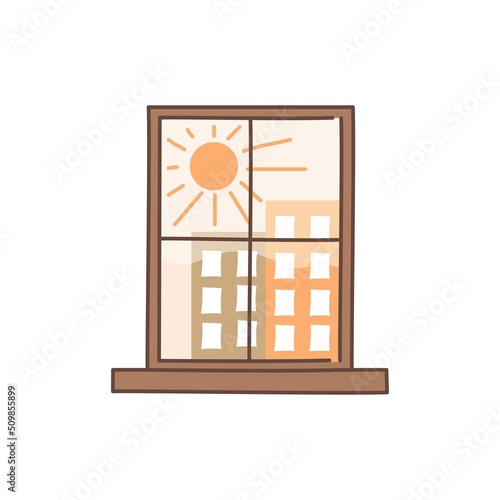 Very hot weather color line icon. Pictogram for web page