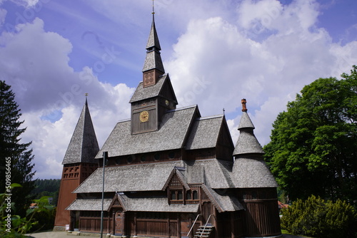The Lutheran Gustav Adolf Stave Church (German: Gustav-Adolf-Stabkirche) is a stave church situated in Hahnenklee, a borough of Goslar in the Harz mountains, Germany.