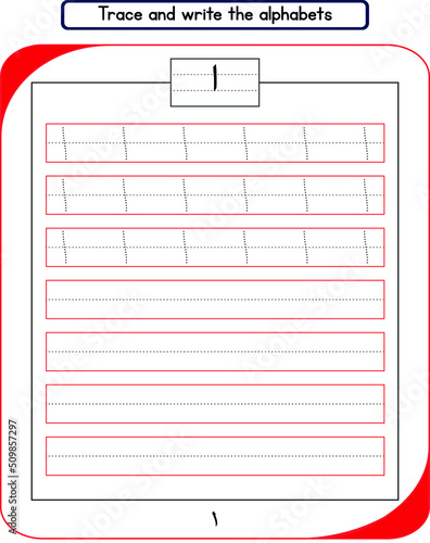 Trace and write the arabic alphabet
 photo