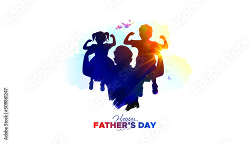 Father's Day Greeting card design.