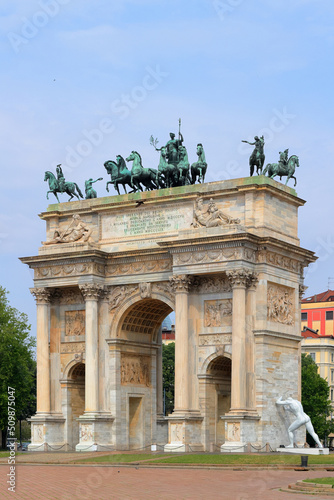 arco della pace di milano in italia, 2 giugno 2022, arch of peace of milan in italy, 2 june 2022 