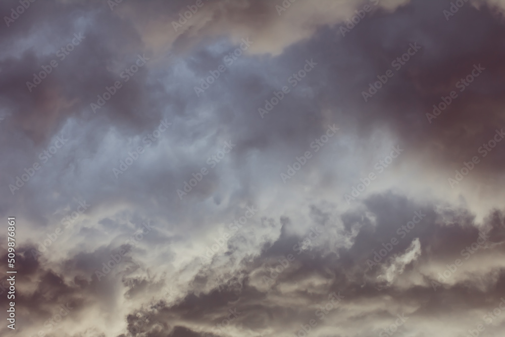 Clouds background, unfocused background with clouds, dramatic storm clouds